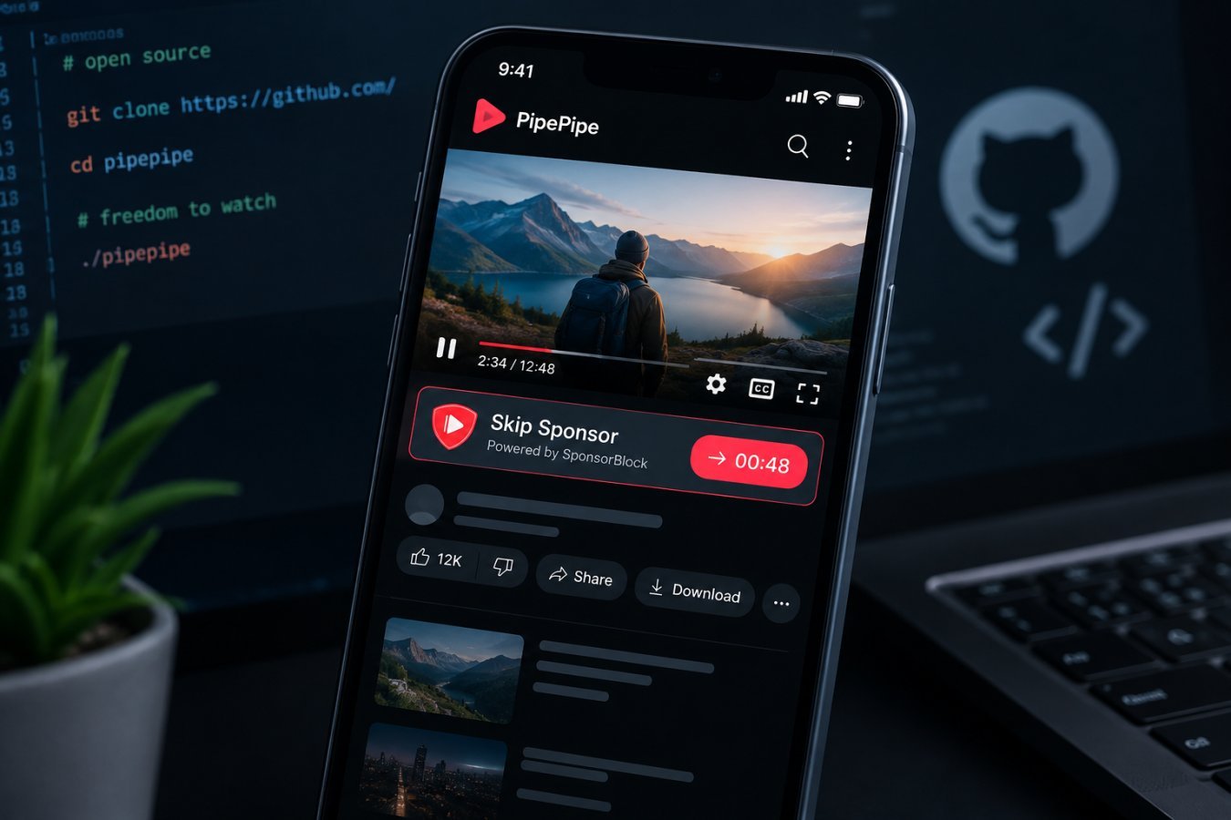 PipePipe: NewPipe Fork Adds SponsorBlock for Ad-Free YouTube Viewing